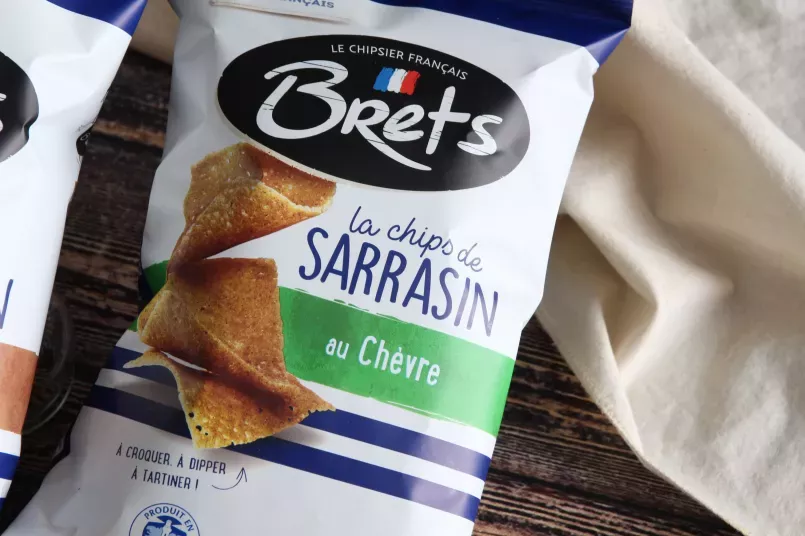 La gamme de chips de sarrasin de Bret's 