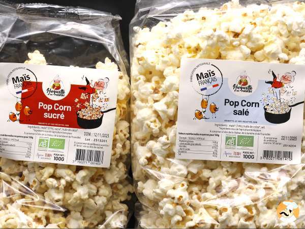 Huguette et ses Recettes craque pour le pop-corn bio