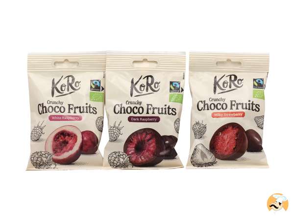 KoRo mise sur les fruits lyophilisés… et les enrobe de chocolat !