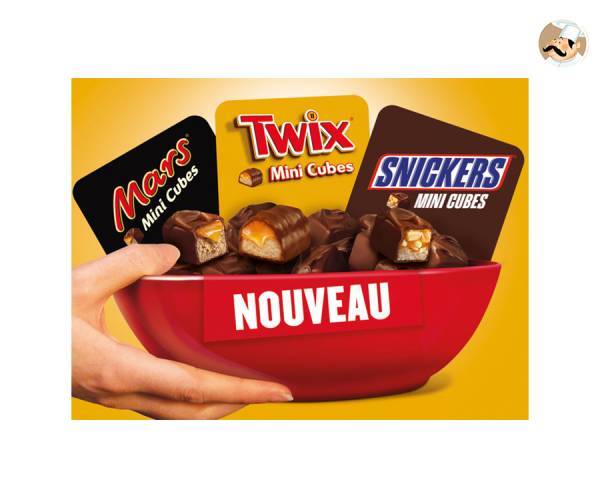MARS, TWIX et SNICKERS débarquent chez vous en cube !
