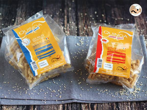 Les nouveaux snack salés au Quinoa d'Anjou