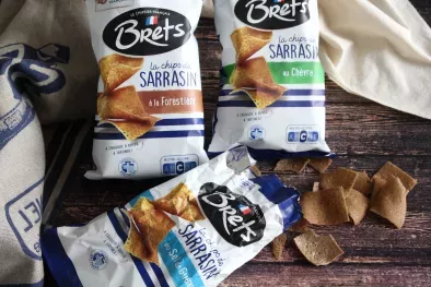 La gamme de chips de sarrasin de Bret's