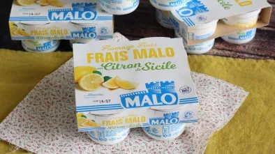 Les fromages frais au citron de Sicile de la marque Malo