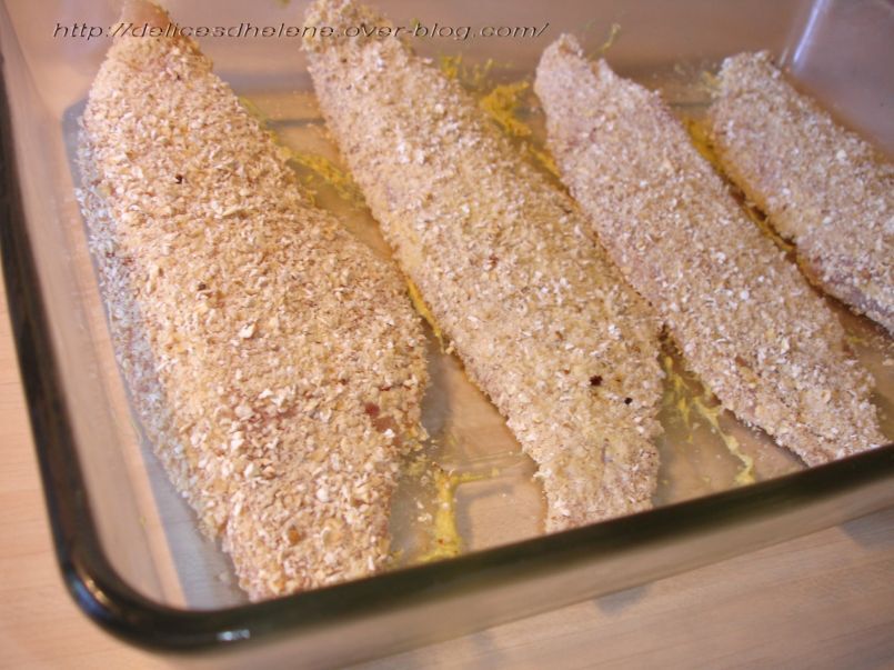 Filet de dorade pane aux flocons d'avoine - Recette Ptitchef