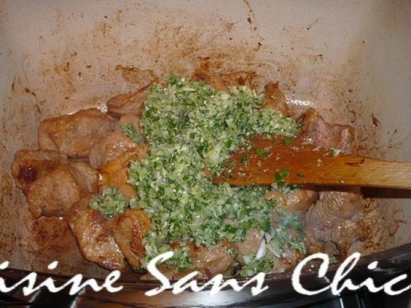 Veau Marengo, ragoût italien. - Préparation etape 6