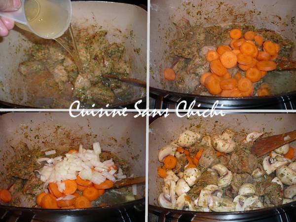 Veau Marengo, ragoût italien. - Préparation etape 7