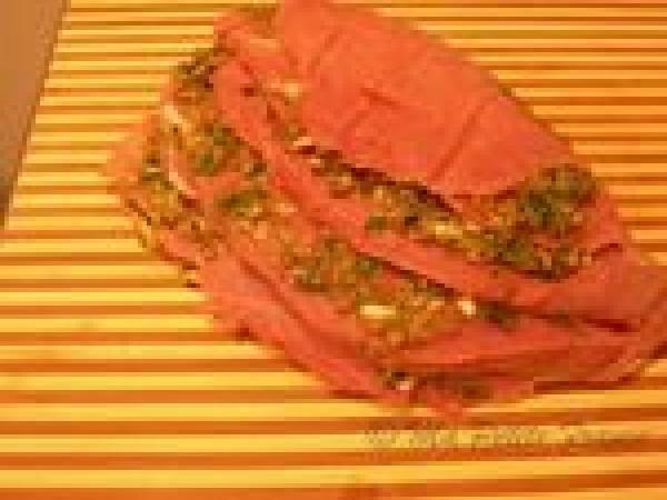 Rôti de Veau farci aux Champignons et aux Herbes - Préparation etape 3