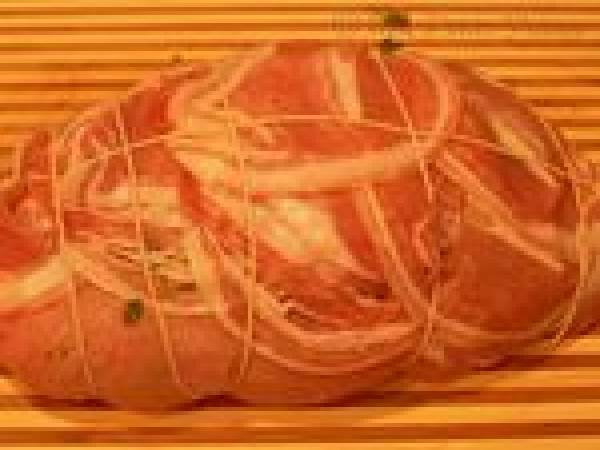 Rôti de Veau farci aux Champignons et aux Herbes - Préparation etape 4