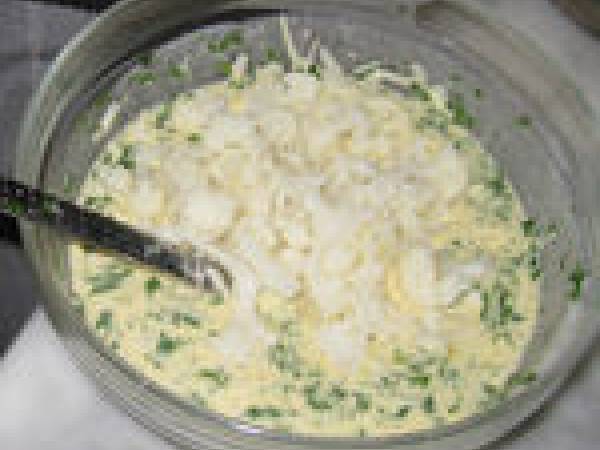 Croquettes au chou-fleur très très savoureuses chez GAL - Préparation etape 2