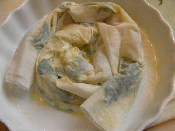 Banitza verte aux épinards frais et féta - Préparation etape 4