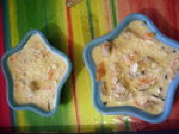 Quichettes au cabillaud et julienne de légumes - Préparation etape 3