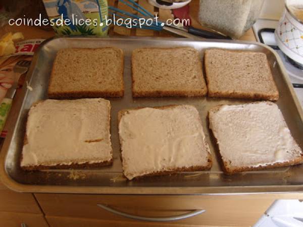 Croque Monsieur façon raclette - Préparation etape 4