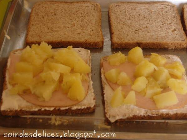 Croque Monsieur façon raclette - Préparation etape 5