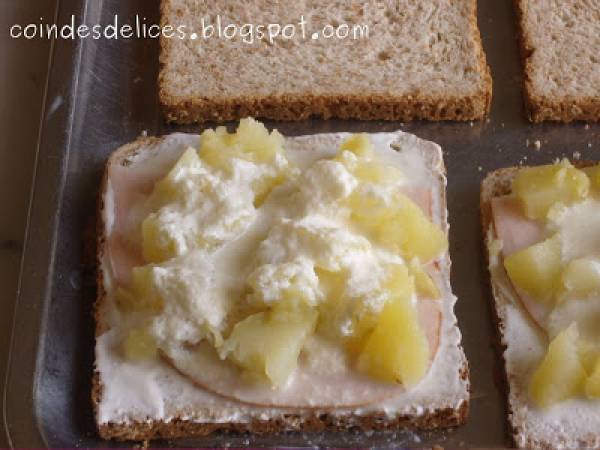 Croque Monsieur façon raclette - Préparation etape 7