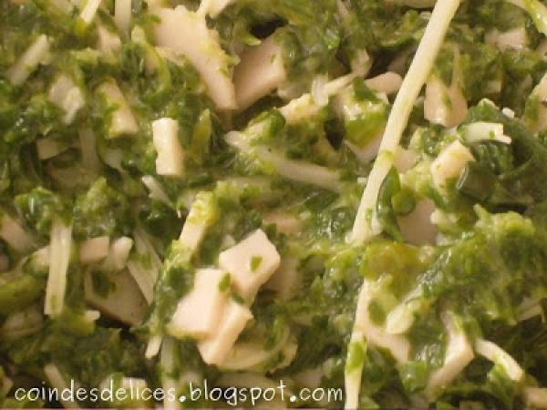 Conchiglioni tricolores aux deux farces - Préparation etape 1