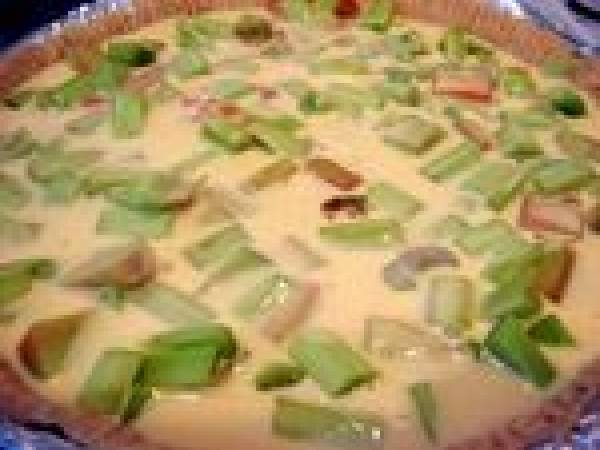Tarte à la rhubarbe au fromage blanc - Préparation etape 4