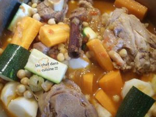 Couscous Agneau et Poulet aux Légumes - Préparation etape 4