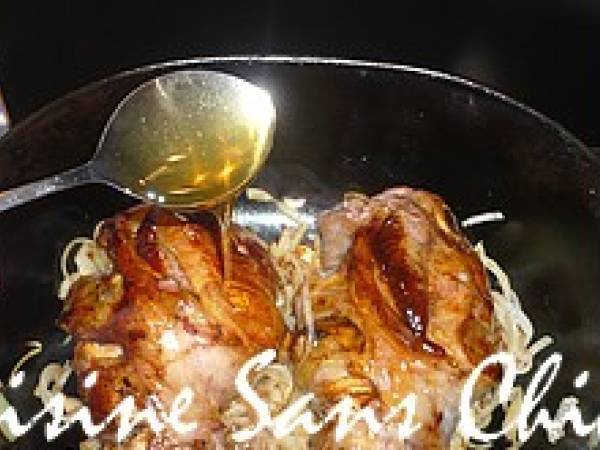 Souris d'agneau confites au miel et carottes fondantes - Préparation etape 5