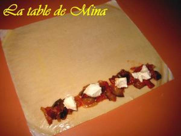 Bûchettes de brick à la plancha. - Préparation etape 1