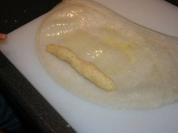 Cigares au miel et aux amandes - Préparation etape 2