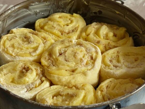 Chinois aux pommes et aux noix - Préparation etape 2