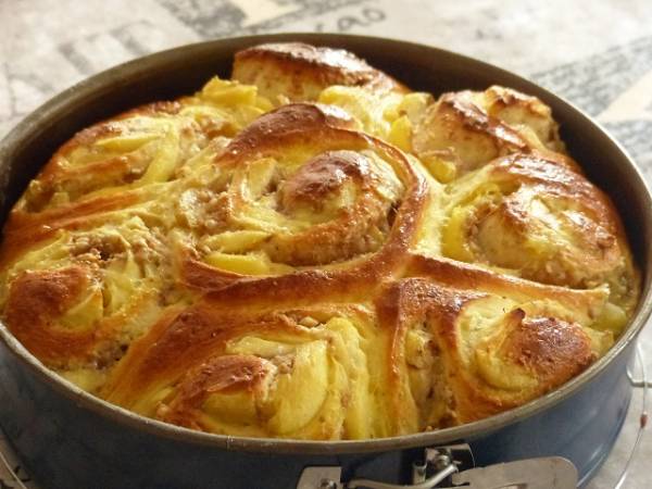 Chinois aux pommes et aux noix - Préparation etape 3