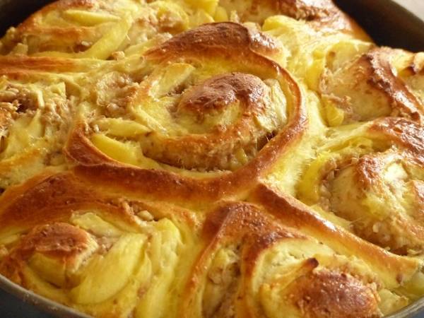 Chinois aux pommes et aux noix - Préparation etape 4