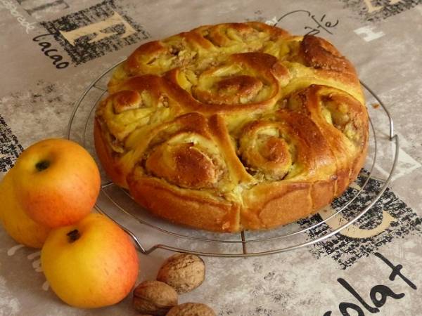 Chinois aux pommes et aux noix - Préparation etape 5