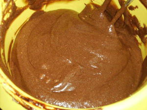 CHARLOTTE POIRE CHOCOLAT - Préparation etape 1