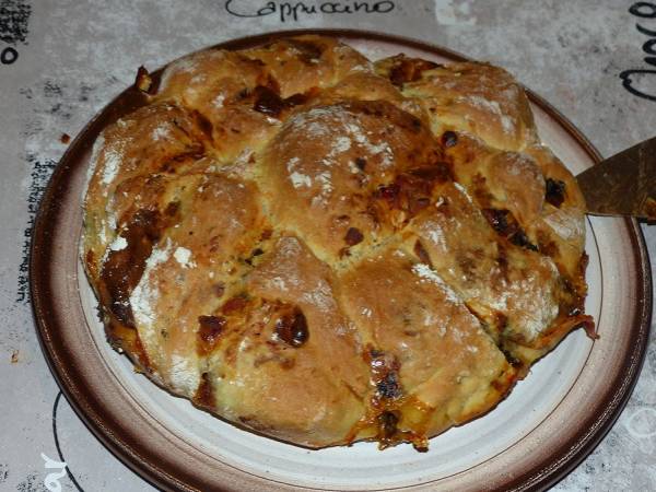 Brioche aux boudins et aux pommes - Préparation etape 4