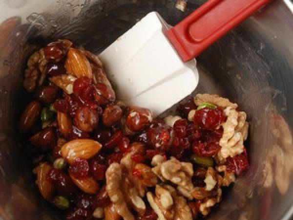 Tartelette en caramel de mendiants - Préparation etape 2