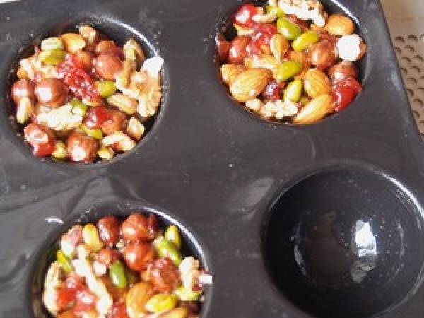 Tartelette en caramel de mendiants - Préparation etape 3