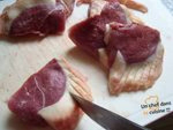 Emincé de Canard aux Pêches - Préparation etape 1