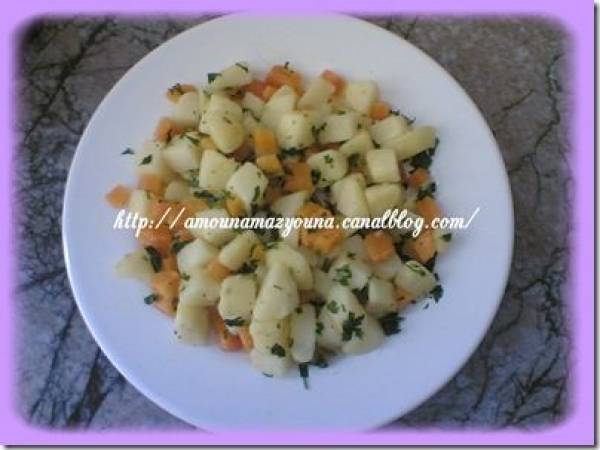 Salades marocaines - Préparation etape 1