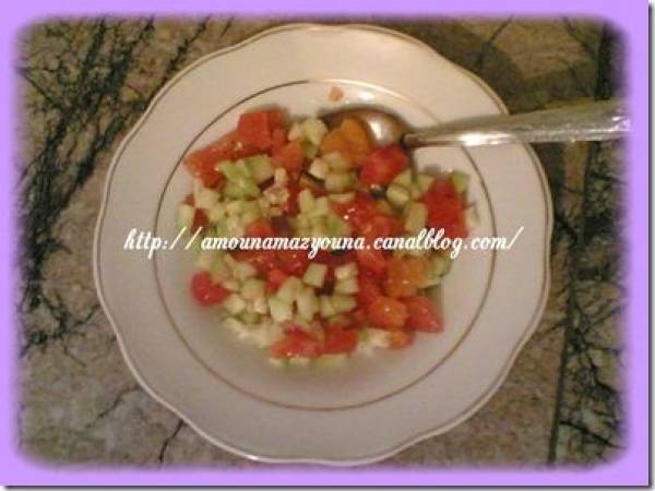 Salades marocaines - Préparation etape 5