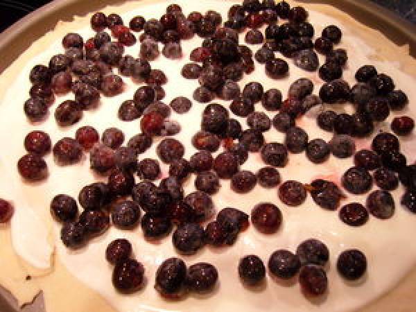 Flammekueche aux myrtilles - Préparation etape 3