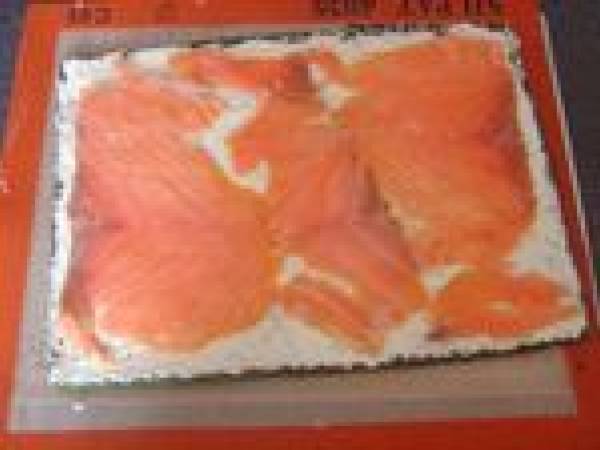 Roulé aux Epinards, Saumon & Boursin - Préparation etape 4