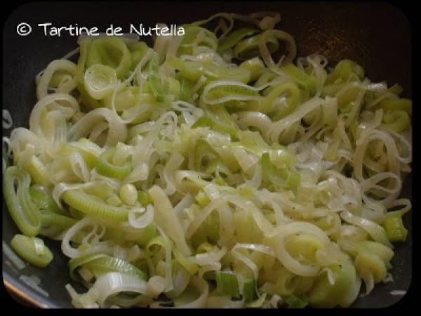 Crumble de saumon sur lit de fondue poireau - Préparation etape 1