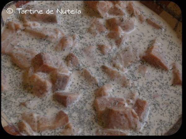 Crumble de saumon sur lit de fondue poireau - Préparation etape 2