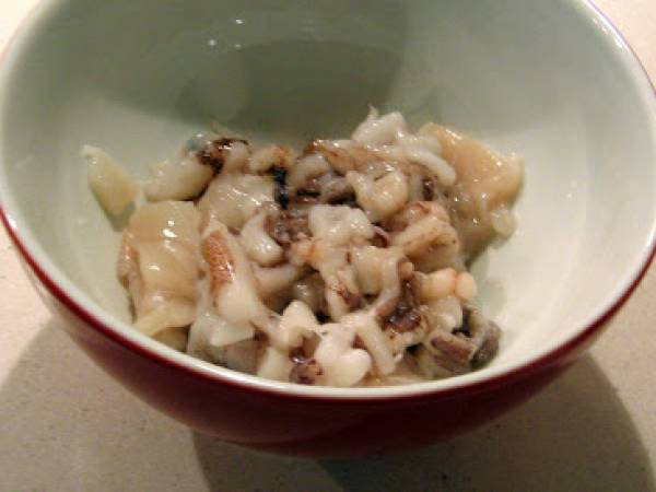 Calamari ripieni alla griglia - Préparation etape 2