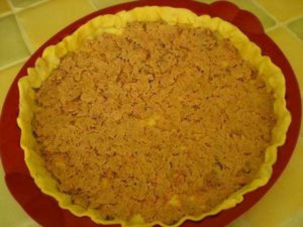 TARTE FEUILLETEE AU THON - Préparation etape 1