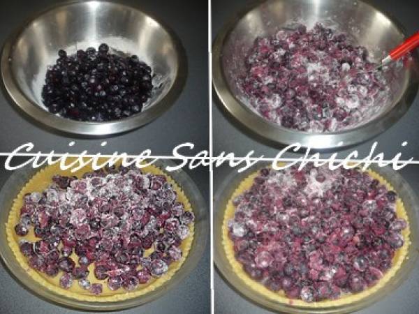 Tarte aux myrtilles - Préparation etape 13