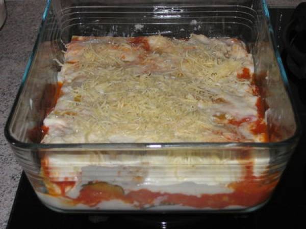 Lasagnes aux légumes de saison et fleur de circonstance - Préparation etape 6