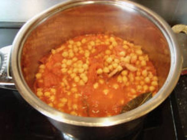 Pois chiches à la catalane - Préparation etape 2