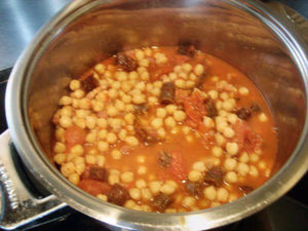 Pois chiches à la catalane - Préparation etape 3