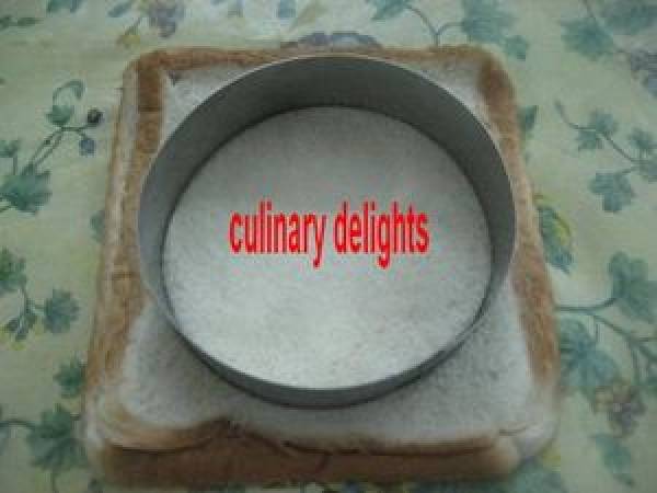 Ramadan: sandwich de toasts pannes - Préparation etape 2