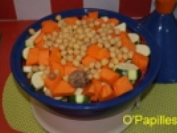 Tajine de potimarron et légumes de l?été - Préparation etape 5