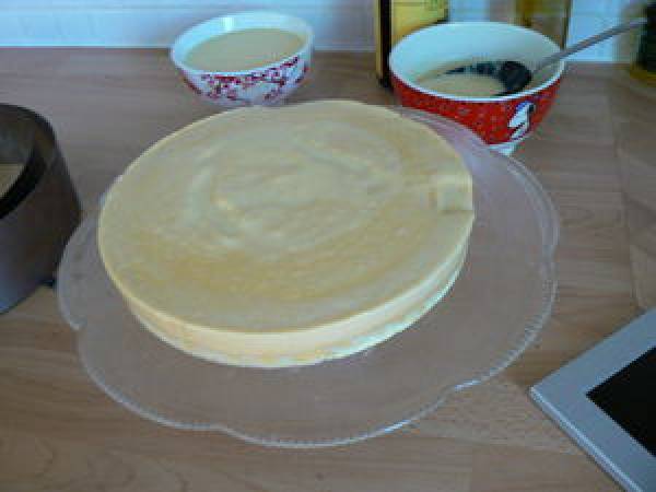 Bavarois aux fruits jaunes - Préparation etape 2