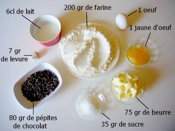 Panettone aux pépites de chocolat - Préparation etape 1