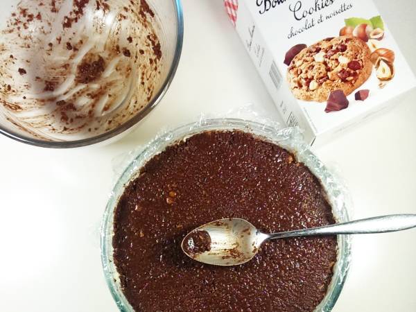 Igloo de Noël aux M&M's, Snickers, cookies (Sans sorbetière) - Préparation etape 4